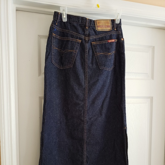 Paris Blues Long Denim Skirt 5 - Picture 2 of 6